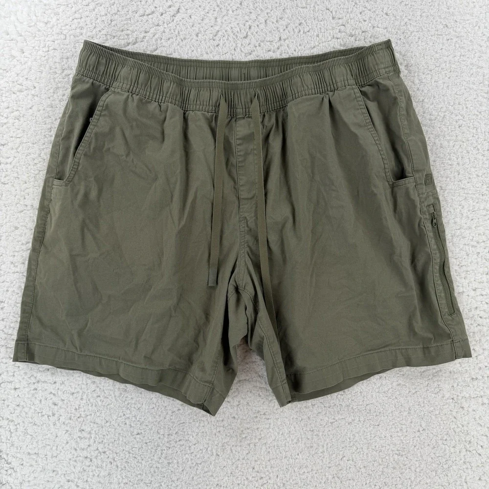 5.11 Tactical Cargo Shorts Mens XL Green Canvas Stretch 8 Inseam Casual